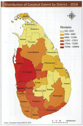 Sri Lanka Coconut Plantation distribution Sri Lanka Coconut Plantation distribution
